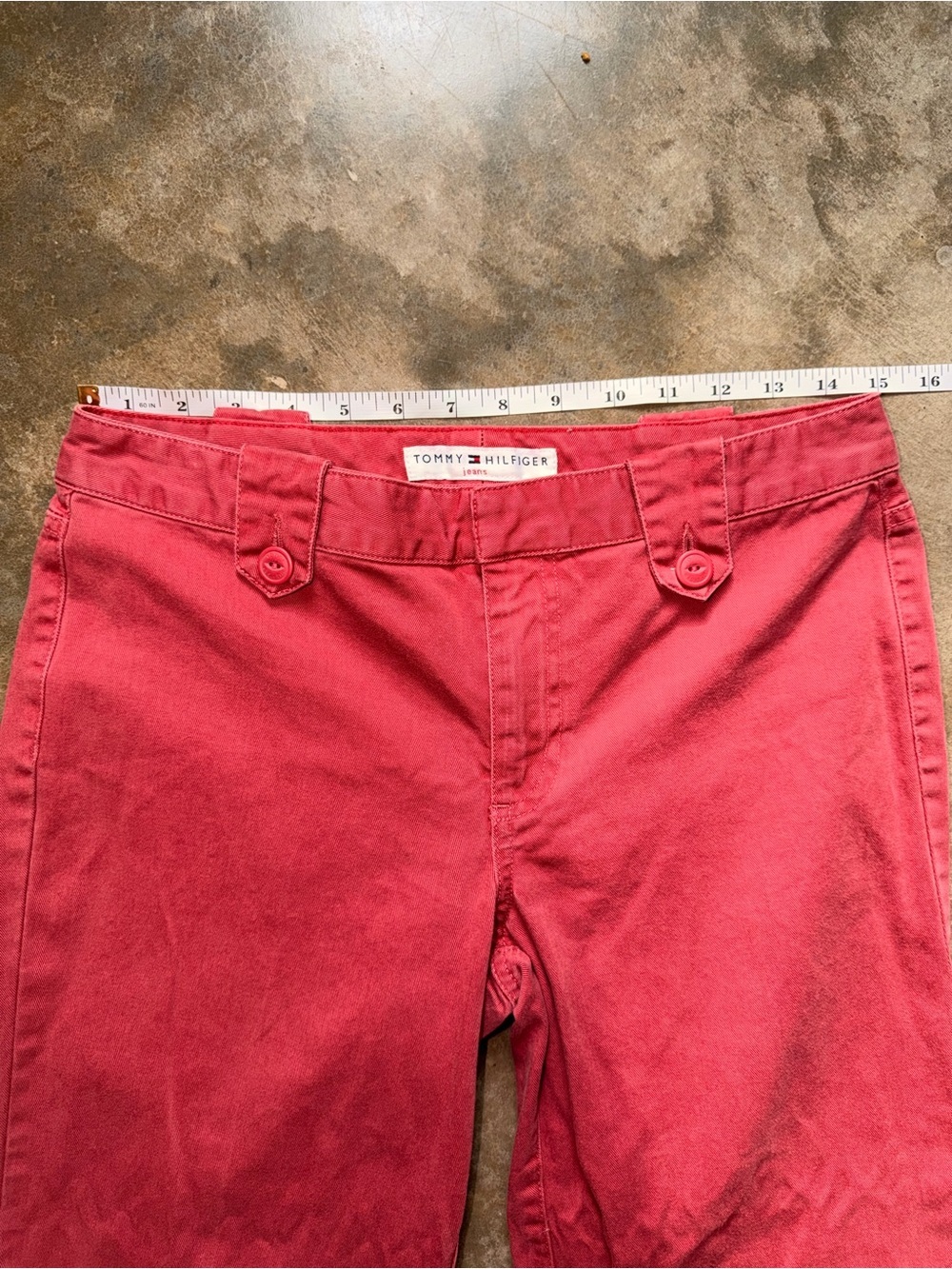 Tommy Hilfiger Women’s Vintage 90’s Y2K Red Chino Straight Ankle Pants - Size 4 - Picture 4 of 9